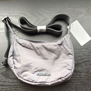 Athleta Light Gray Crossbody Bag